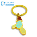 Made in china personalized custom made blank metal gold plated elegant men keychain